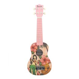 Guitar Basswood 21 inch Pink Soprano Ukulele Ukelele Guitar 4 Strings Acoustic Hawaiian Guitar Musical Instruments for girl beginner