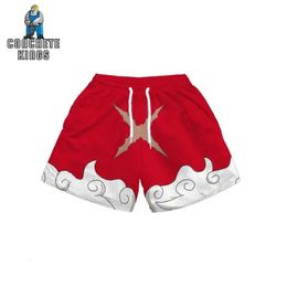 Anime Shorts Men Gym Quick Dry Mesh Running Sport Shorts Summer 3D Print Casual Beach Short Pants Workout Fitness Sweatpants 6XL 240411