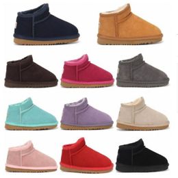 Kids Boots Designer Boots Tasman Pantoffeln Tazz Baby Boots Schneestiefel Australien Mini Booties Plattform Boot für Mädchen Frauen Boot Winter flauschige Schuhe für Kinder Wildleder Wolle