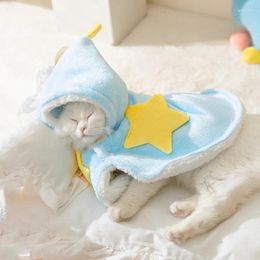 Dog Apparel Pet Soft Cloak Autumn Winter Medium Small Clothes Warm Wool Sweet Kitten Puppy Sleeping Mat Yorkshire Poodle Chihuahua