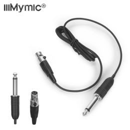 Cables Iiimymic Guitar Bass Instrument Music Cable Mini 4Pin XLR TA4F to 1/4 6.5mm 6.35mm for Shure Body pack Transmitter