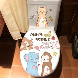 Window Stickers Cartoon Toilet Full Cover Decoration Waterproof Bathroom Online Celebrity