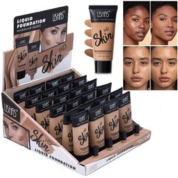 24Pcs 4 Colours Skin 24 Hr ExtraLong Wearing Liquid Hydrating Foundation Smooth Gorgeous Complexion 240327