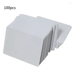 Jewellery Pouches 100Pcs Premium White Blank Inkjet PVC ID Cards Plastic Double Sided Printing DIY Badge