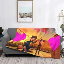 Blankets Cute Spirit Riding Free Sofa Cover Coral Fleece Plush Cartoon Soft Throw Blanket For Bedding Office Bedspread