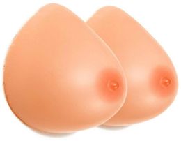 Silicone Breast Forms Prosthesis Fake Breasts for Crossdressers Mastectomy Transgender and Cosplay PairFake chest bra booster113992955532