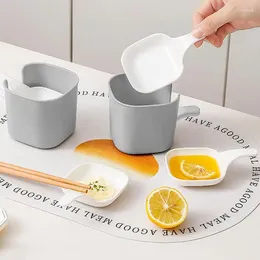 Plates Dinner Reusable Multifunction Rectangle Spit Bone Grey White Hassle-Free Home For Cake Desserts
