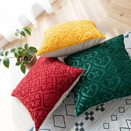 Pillow European And American Light Luxury Three-dimensional Colored Geometric Flower Embroidery Home Sofa Bed Dec Wholesale FG534