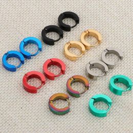 Stud Earrings 14Pcs Women Men Small Round Hoop Huggie Sleeper Hippy Jewellery