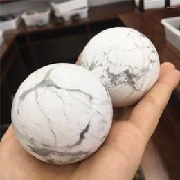 Decorative Figurines Natural White Howlite Sphere Turquoise Crystal Ball 50-60mm