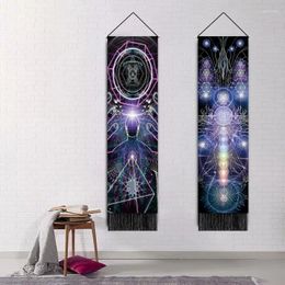 Tapestries Mandala Chakra Tapestry Wall Hanging Anime Bohemian Room Decor Meditation Painting Energy Series Pendant Decorations