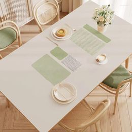 Table Cloth Contracted And Pure Fresh Dirty MATS Waterproof Oil Resistant Erasable Disposable Pads_Kng1192