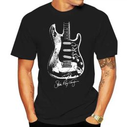Cables Stevie Ray Vaughan Guitar Blues Rock legend Black T shirt M 2XL