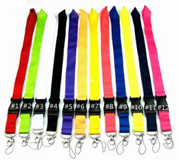 CellPhone Lanyard Straps Clothing brand Keychain Lanyards Phone Keys chain MP3 Camera ID Badge Holder Detachable Buckle9160894