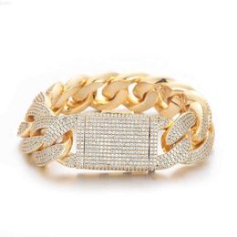 20mm Moissanite Bracelet Cuban Rose Gold Cuban Link Chain Mossinate Diamond Cuban Chain Necklace