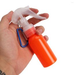 Storage Bottles Spray Cosmetic Container Travel Perfume Atomiser Trigger Bottle With Keychian Refillable