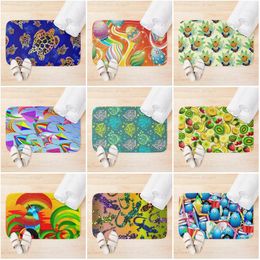 Bath Mats Anti-slip Mat Bathroom Small Rug Shower Kitchen Bedroom Balcony Room Boho Bathtub Toilet Foot