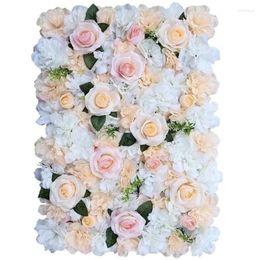 Decorative Flowers 40 60cm Artificial Flower Wall Background Decoration Wedding Home Stage Road Guide Layout Rose Props