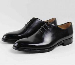 Handmade Cow leather British Men Dress Shoes Lace up Formal Business Shoe Male Oxfords with box4892433