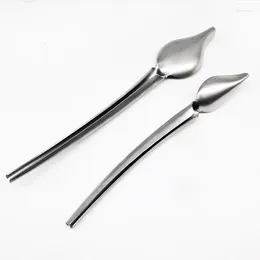 Spoons Stainless Steel Chocolate Chef Spoon Creative Decoration Pencil For Coffee Cake Dessert Sauce Drawing Tool