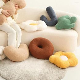 Pillow Sofa Plush Irregular Shape Cactus Donut Fluffy Plushies Creative Decorative Throw Chair Seat Home Decor