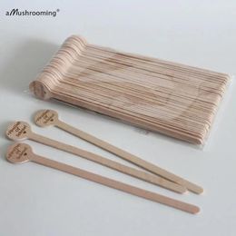 Coffee Scoops X100 Personalised Stir Sticks Wooden Stirrers Palitos Coctail Custom Wood The First Day Of Sweet