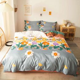 Bedding Sets Sejms Beautiful Flowers 4-Piece Toddler Set-Includes Cotton Cover Bed Sheet And Pillowcase Polyester/Polyester Blending