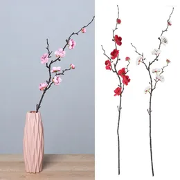 Decorative Flowers Party Supplies Home Decoration Chinese Style Artificial Plum Blossom Small Winter Flower Silk