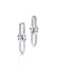 Silver Gold Earrings Dangle Chandelier 18k Chain Diamond luxury Designer real Jewellery womens Mens couple fashion Wedding Party gir3086396