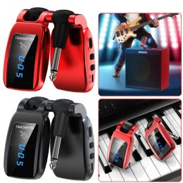 Guitar Wireless Guitar System USB Rechargeable Portable Audio Wireless Transmitter Receiver Set Plug and Play for Electric Guitar Bass