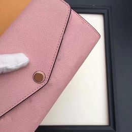 Famous Brand women long sarah wallets leather Men card holder coin purses With Original box tote bag C99 Free Shipping money id credit card purses