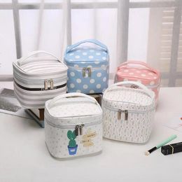 Storage Bags Feather Women Cosmetic Makeup Cases Make Up Organizer Square Zipper Underwear Finishing