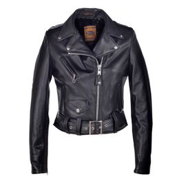 Womens Motorcycle Jackets schott Lamb Leather Black Jacket