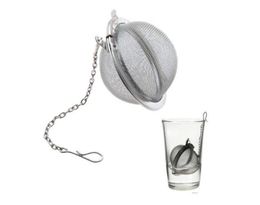 New Stainless Steel Sphere Locking Spice Tea Ball Strainer Mesh Infuser tea strainer Filter infusor 5067475