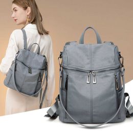 Cloth Oxford Backpack for Women in 2024 Fashionable High-capacity Anti-theft Multi-purpose Single Shoulder Bag Travel