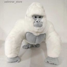 Stuffed Plush Animals 50cm Large White Ape Lifelike Orangutan Funny Monkey Doll With Long Arm Soft Plush Toy Ideal Gift for Children and Dropshipping L47