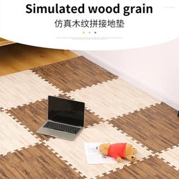 Carpets 9PCS 30x1cm Baby Floor Mat Kids Play Carpet Wood Grain Foam Mattress Splicing Creeping Pad For Home Bedroom Accessories