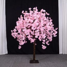 Decorative Flowers Artificial Cherry Blossom Trees Handmade Light Pink Tree For Office Bedroom Party DIY Decor Wedding Indoor And Outdoor