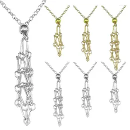 Hooks Stainless Steel Design Crystal Cage Necklace Holder Rack Net Metal Chain Stone Collecting Adjustable Pendant Jewellery