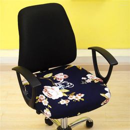 Chair Covers Printed Elastic Office Computer Seat Cover Stretch Spandex Slipcover Universal Anti-dust Armchair Protector Case