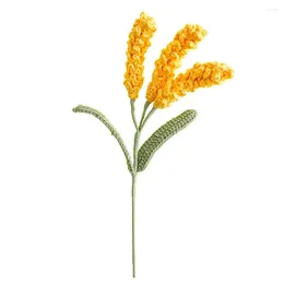 Decorative Flowers Simulation Barley Long Lasting Knitted Not Wither Ornamental Beautiful Plant Pography Props