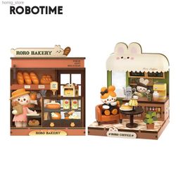 3D Puzzles Robotime Rolife Roro Pretend Play Miniature House Kit 3D Plastic Puzzle Mini Doll House Y240415