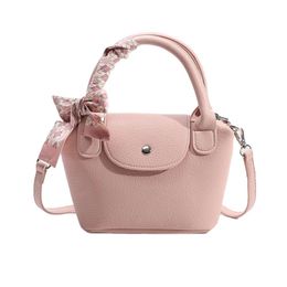 Light High Quality Trending Fashionable Womens Dumpling Simple Fashion Bucket Soft Pu Leather Shoulder Bag