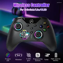 Game Controllers Pro Controller Wireless Gamepade Support Wake-Up Turbo Motion Control Double Vibration For Switch/OLED/Lite