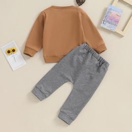 Clothing Sets Infant Baby Boy Outfits Mama Letter Sweatshirt Drawstring Pants Winter Fall Clothes