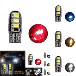 New New Upgrade T10 2835 6Smd LED Wide Light Car Interior Reading Licence Plate Light Signal Lights Universal Trunk Lamp DC 12V 5W