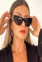 Sunglasses 2022 Vintage Cat Eye Women Fashion Brand Designer V Sun Glasses Female Colourful Shades Men Ocuos De Sol1845696