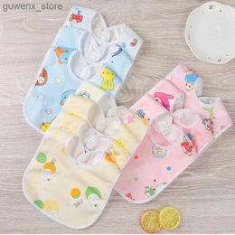 Bibs Burp Cloths Random 5pcs Newborn Baby Cotton Bibs Infant Boys Girls Burp Cloths Fashion Scarf Children Feeding Saliva Towel Stuff for Kids Y240415Y240417XF9T