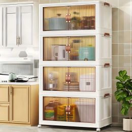 1pc Rack, Multipurpose 5-layer Sundries Cabinet, Household Space-saving Storage Container, for Kitchen, Bathroom, Bedroom Living Room, Organisers and Storage,