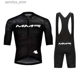 Cycling Jersey Sets MMR New Mens Summer Cycling Clothing Short seve Cycling Jersey Set MTB Triathlon Pro Bike Jersey Set Ropa Ciclismo Hombre L48